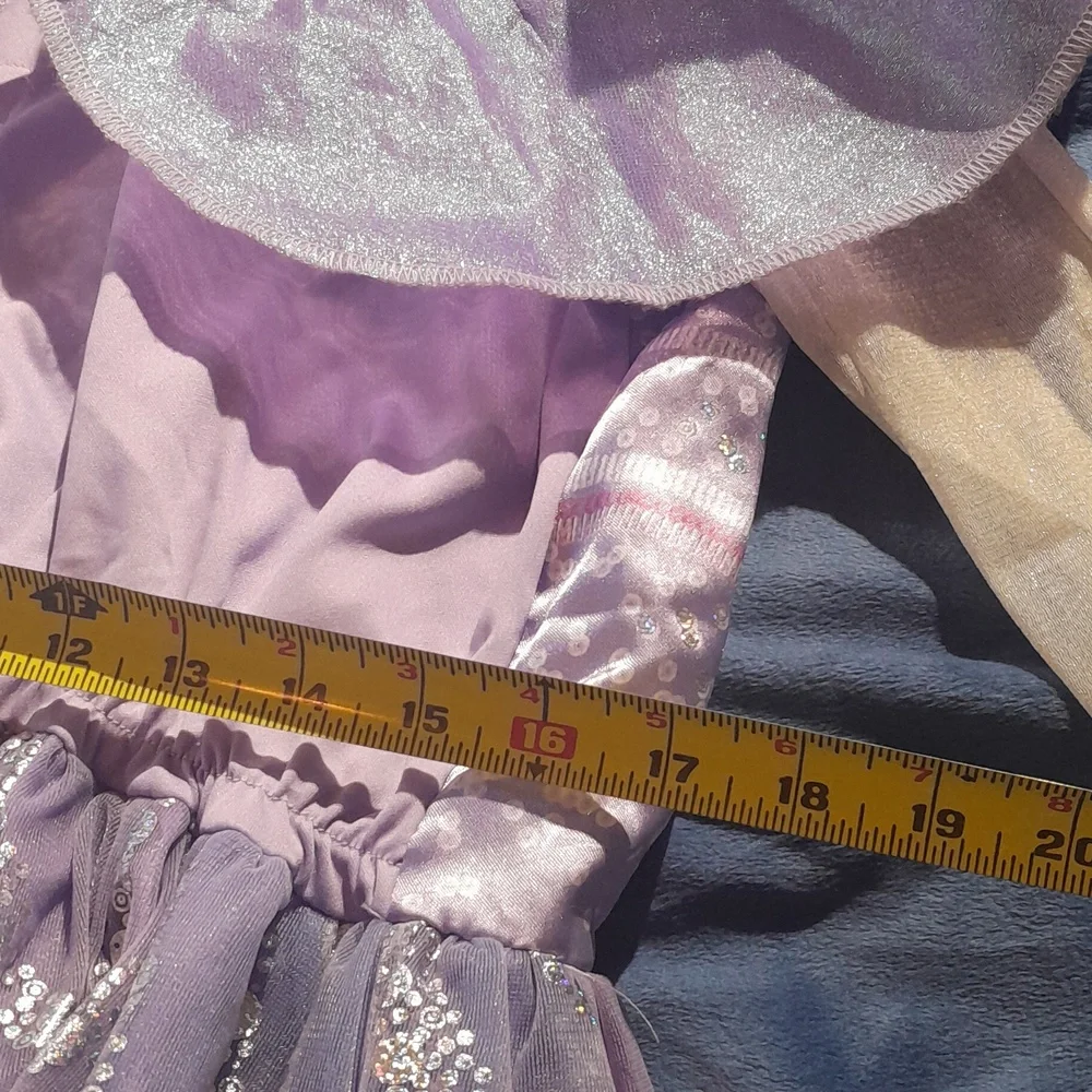 Wicked's "The Good Witch" Purple 3 Layer Glitter Princess Costume Dress - Picture 10 of 13